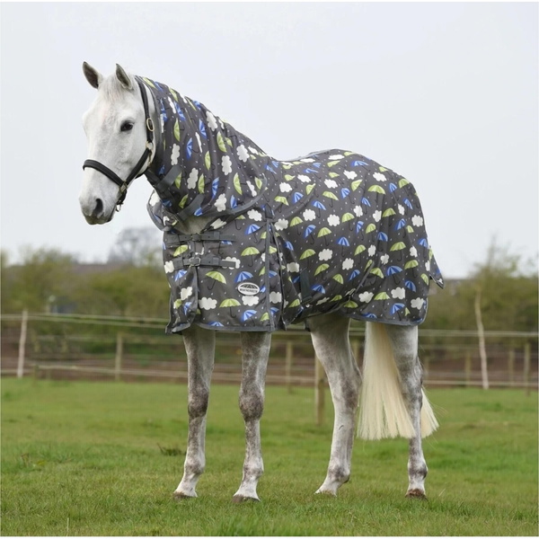 2024 Weatherbeeta Comfitec Essential Mesh II Combo Neck Fly Rug & Free Fly Mask Bundle 1002931 - Umbrella Print